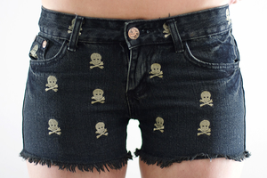 Scull VINTAGE denim shorts