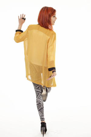 Mira blazer gul