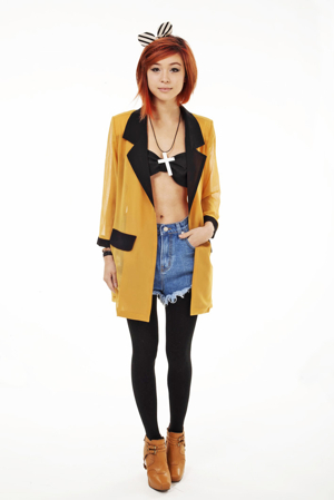 Mira blazer gul