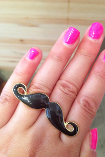 Moustache ring