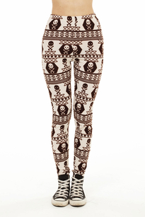 Scull tights bruna