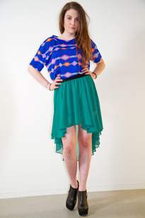 Nina skirt grön