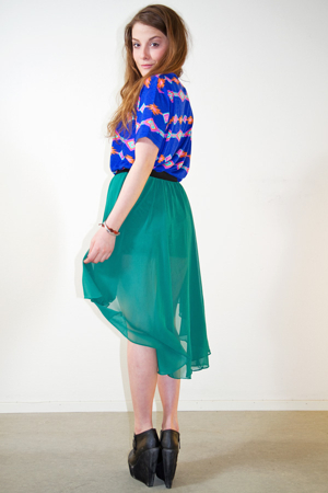 Nina skirt grön