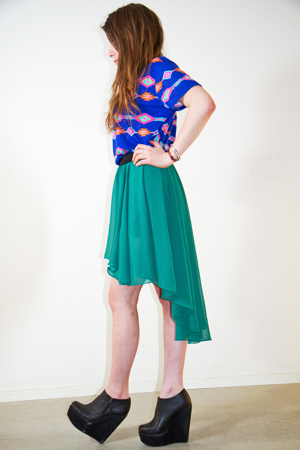 Nina skirt grön