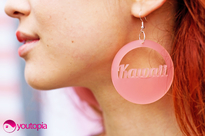 Kawaii örhängen rosa